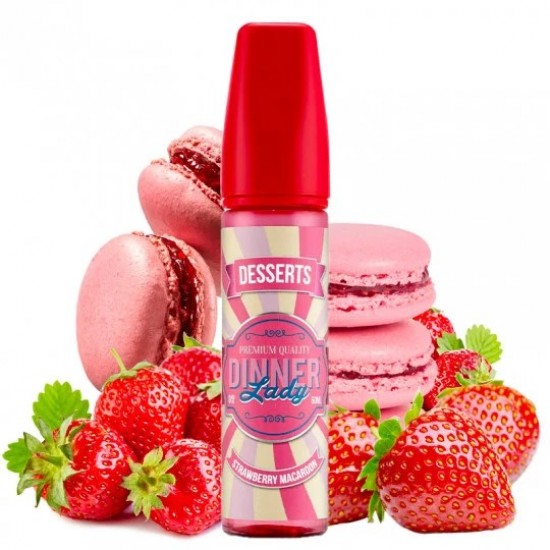 Dinner Lady Strawberry Macaron 60 ml Dinner Lady Strawberry Macaron 60 ml