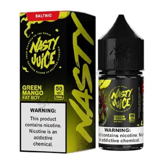 Nasty Juice Fat Boy Green Mango Salt Likit 30ml – Yeşil Mango ve Hafif Nane Nasty Juice Fat Boy Green Mango Salt Likit 30ml – Yeşil Mango ve Hafif Nane