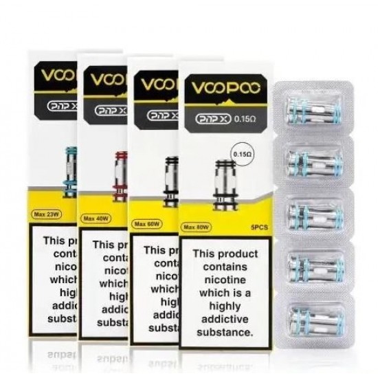 Voopoo PnP X Coil Çeşitleri: 1.0Ω, 0.8Ω, 0.6Ω, 0.3Ω