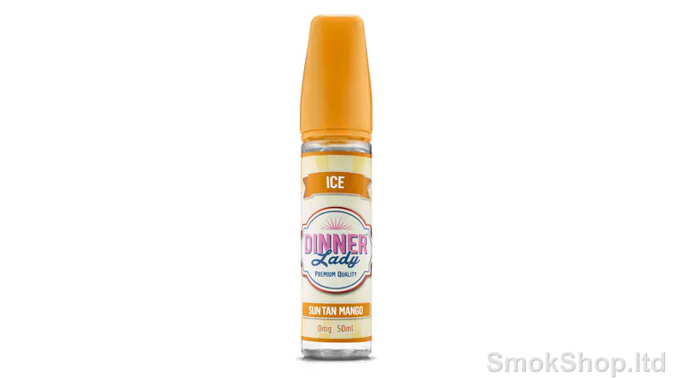 Dinner Lady Sun Tan Mango 60 ml - olgun mango aromalı ICE serisi 60 ml şişe (50 ml shortfill)