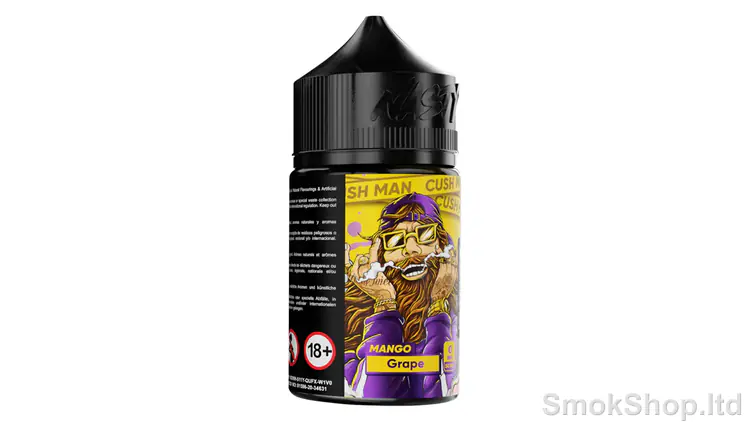 Nasty Juice Cush Man Mango Grape 50ml - mango, üzüm ve mentol aromalı 50 ml şişe