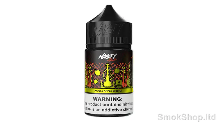 Nasty Juice Double Apple 60mL - kırmızı ve yeşil elma aromalı Double Apple Shisha 60 ml şişe