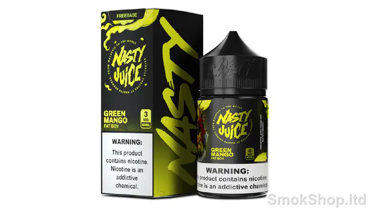 Nasty Juice Fat Boy 60 mL - mango aromalı 60 ml şişe ve kutusu
