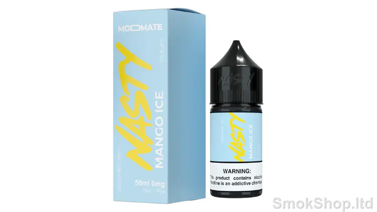 Nasty Mango Ice 60 ml - buzlu mango aromalı ModMate şişe ve kutusu