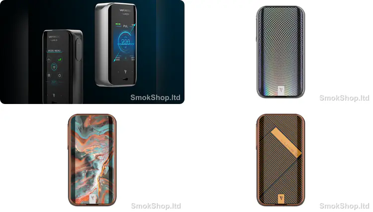 Vaporesso Luxe 2 Mod - 2.0 inç TFT renkli ekran ve kullanıcı dostu menü, Holographic Black, Bronze Coral ve Bronze Stripe renk seçenekleri