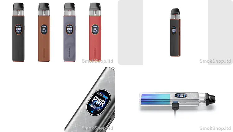 Vaporesso XROS 5 Leather Edition - deri renk seçenekleri, siyah deri gövde, OLED ekran ve Type-C hızlı şarj
