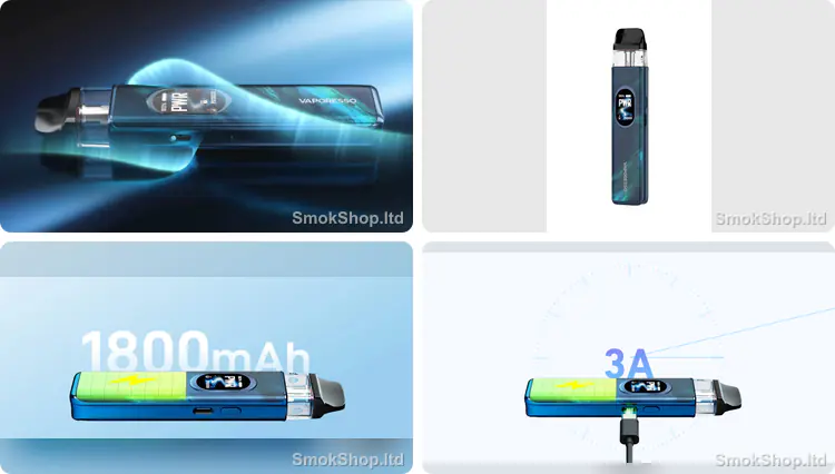 Vaporesso XROS 6 - şık tasarım, renkli TFT ekran, 1800mAh batarya ve 3A hızlı şarj